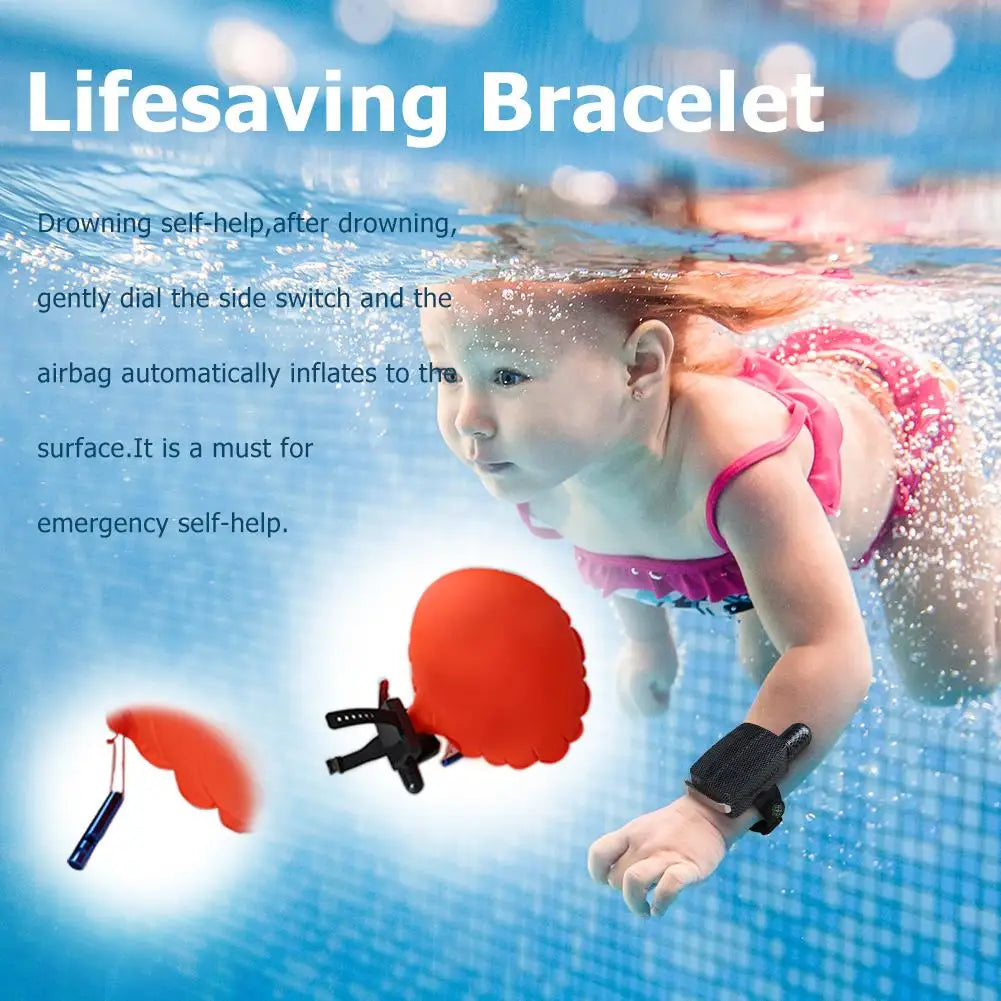 Portable Lifesaving Anti-Drowning Bracelet Aid Lifesaving Device Floating