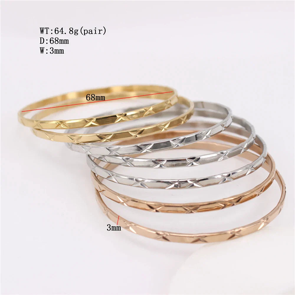 Classic and trendy stainless steel bracelet 7piece combination