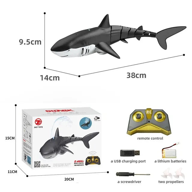 RC Shark Toy 2.4G Remote Control Animals Sharks