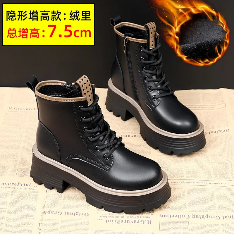 Women Shoes Boots Ankle 2022 New Autumn British