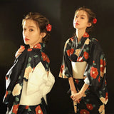 Kimono Women Japanese Traditional Yukata Haori Kimonos Cosplay