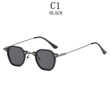 Small Punk Sunglasses For Men Vintage Steampunk Sunglasses