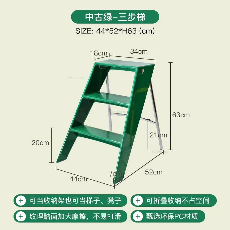 Modern Home Folding Ladder Transparent Acrylic Step Ladders