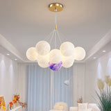 Modern 3D Moon Bubble Chandeliers Children's Room Decor