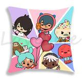Cute Cartoon Toca Life World Pillow Case Home