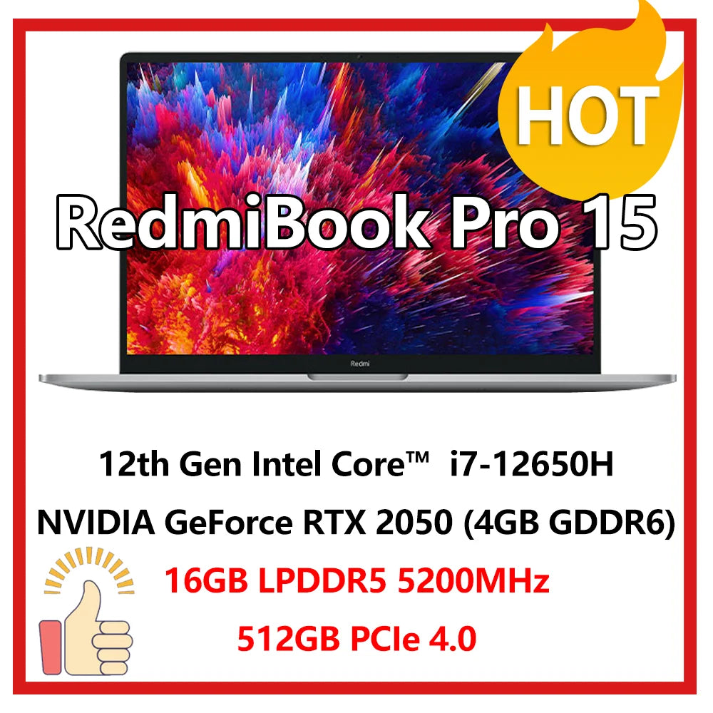 Xiaomi RedmiBook Pro 15 2022 Laptop Intel Core