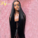 Jet Black 34'' Remy Human Hair HD Lace