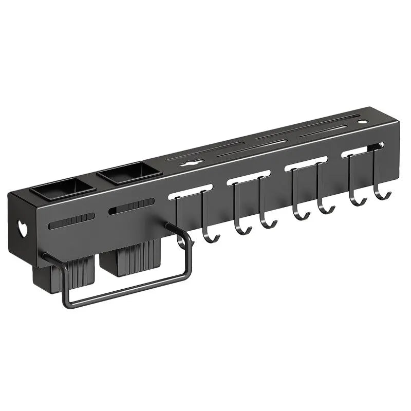 Stainless Steel Kitchen Storage Rack Wallmounted Multifunctional Storage