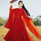 White Hanfu Dress Women Ancient Chinese Hanfu Female