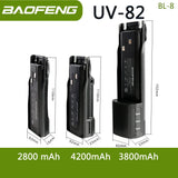 Baofeng UV 82 BL-8 Battery Walkie Talkie Ham
