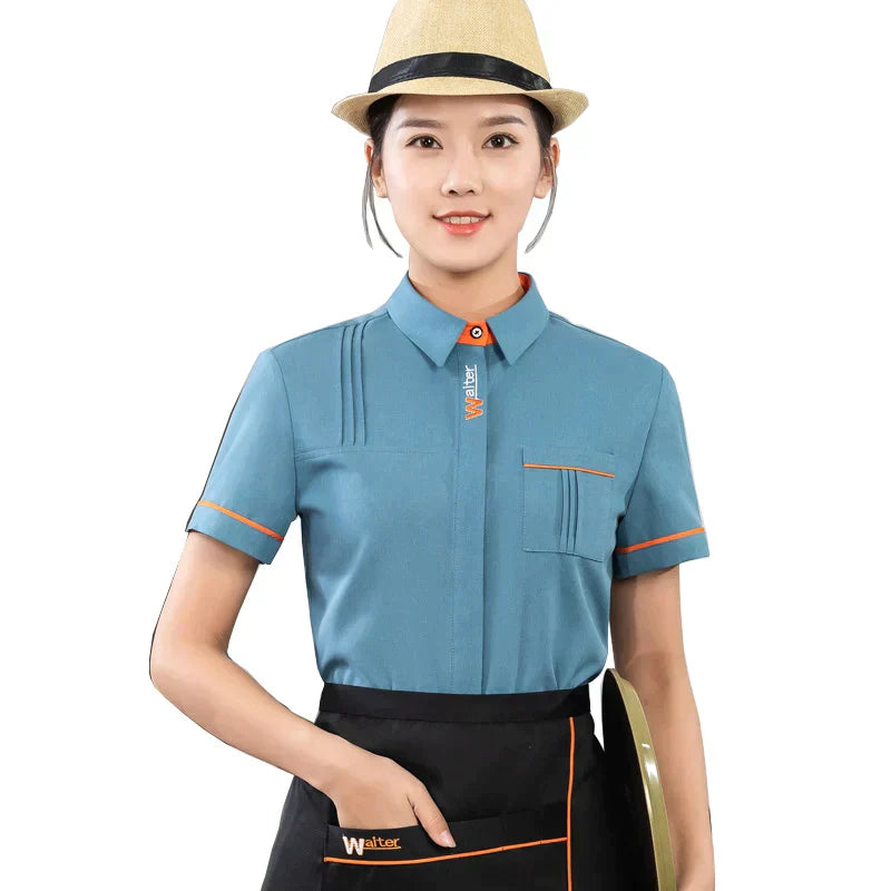 Milk Tea Shop Work Clothes Summer Catering Restaurant
