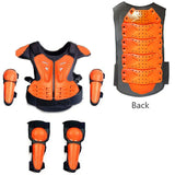 For Height 0.85-1.7M Latka Boy Girl Child Youth Body Protect Vest Armor Kids Motocross Chest Spine Protection Gear Knee guard