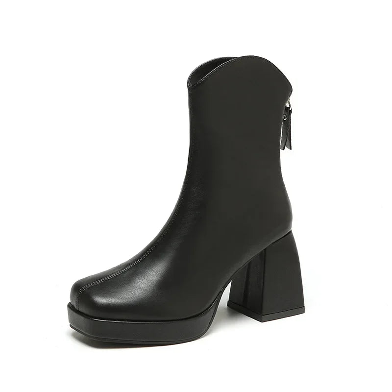 High Heels Short Boots Women Fashion Shoes Autumn