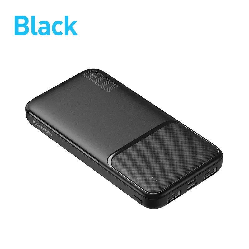 Rocoren Power Bank 10000mAh Portable Charger External Battery
