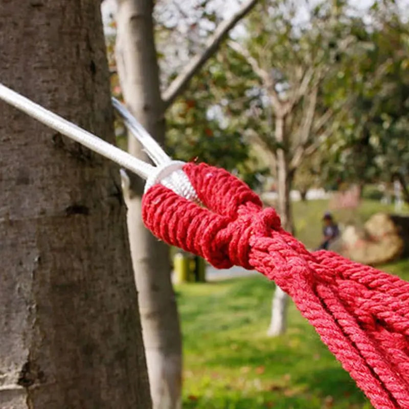 Single Wide Thick Canvas Hammock Outdoor Camping Backpackaging