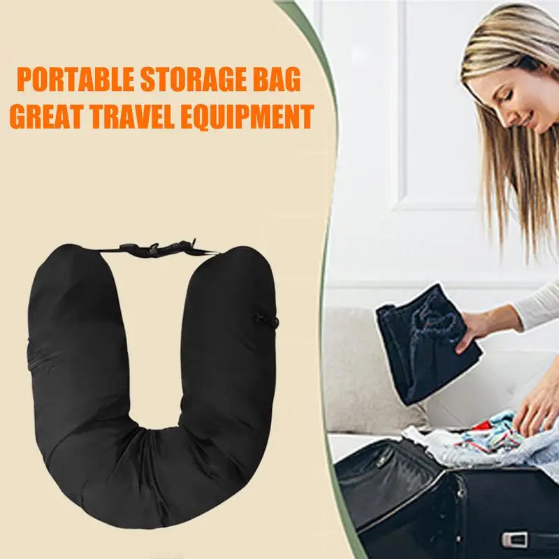 1pcs Fillable Neck Pillows For Travel Soft Tube