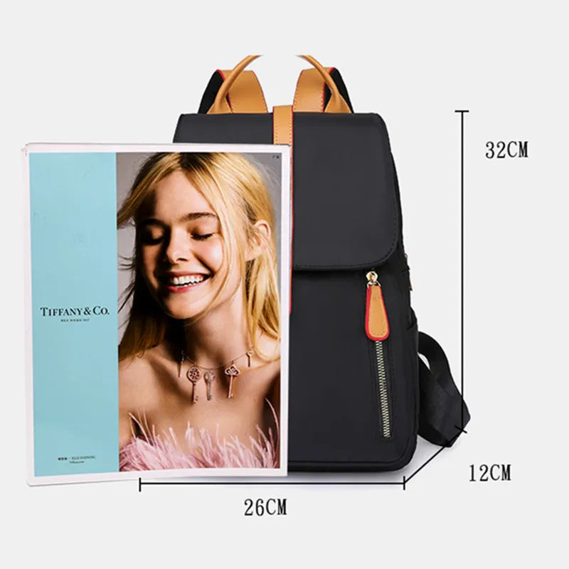 Waterproof Oxford Backpack for Women Antitheft School Bag