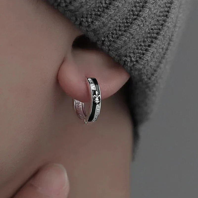 For Men, S925 Silver Needle Earrings For Men