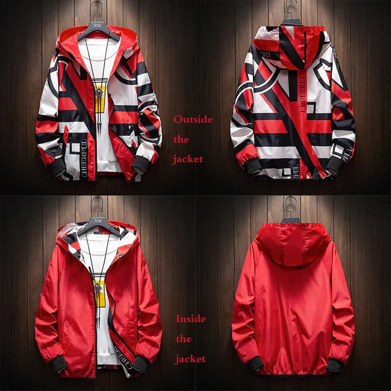 The New Two-sided Men's Jacket, 2024 Fashion Geometric