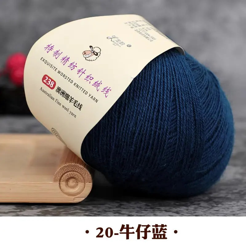 50g 100% Merino Wool Yarn Thin Yarn Soft