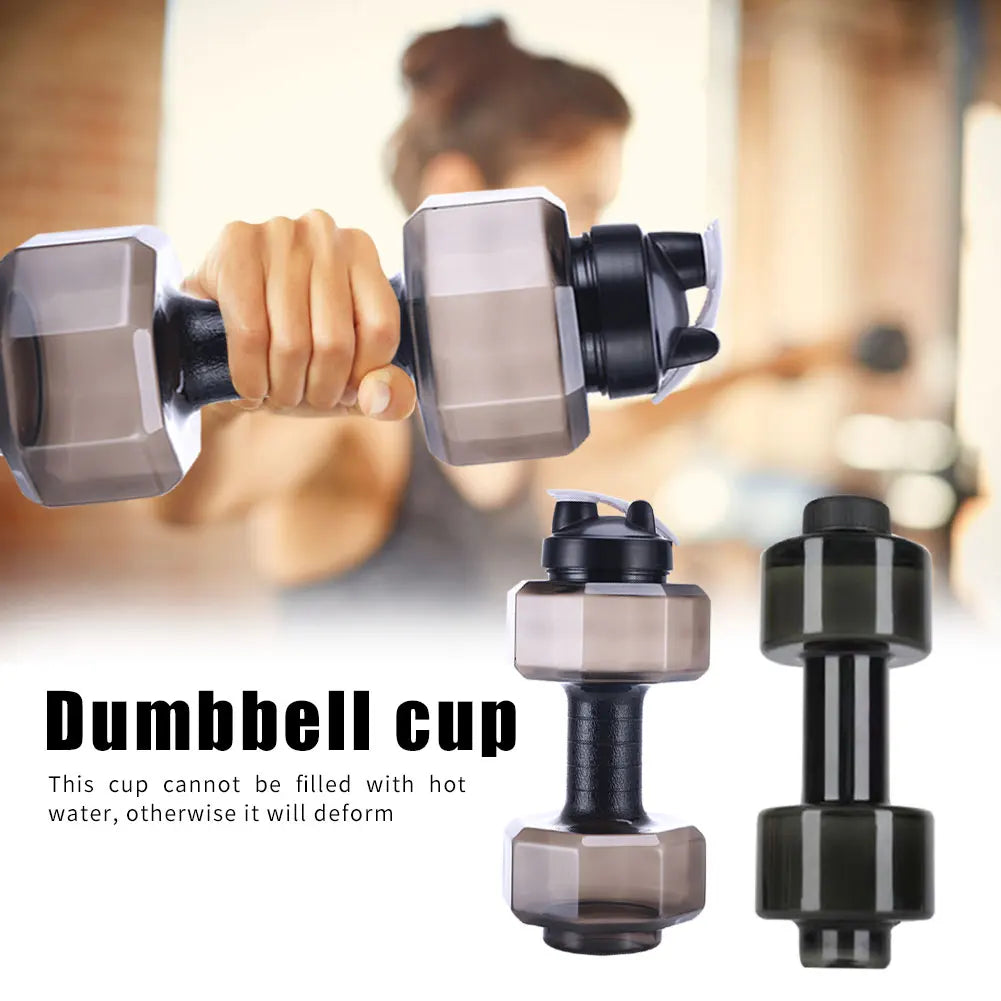 Camping Water Bottle Cycling Sport PET Dumbbell Shape