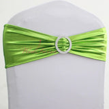 10pcs/50pcs Metallic Gold Silver Stretch Spandex Chair Bow