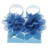 Cute Flower Chiffon Baby Sandals Soft Breathable Solid