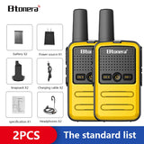 Btoera 2 Pcs Mini Walkie Talkie PMR 446