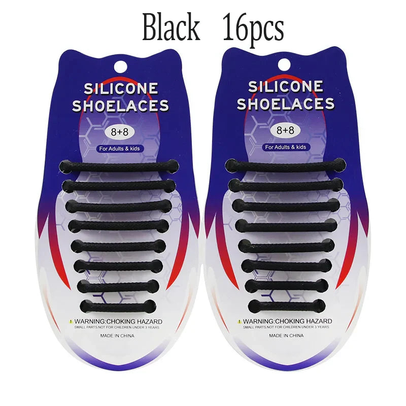 Elastic Oval Thicken Waterproof Silicone Shoelaces Hammer Laces