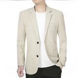 New Men's Suit Jacket Thin Blazers Spring Autumn
