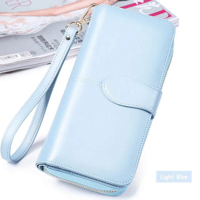 2024 Women's Genuine Leather Long Wallet