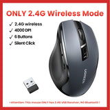 UGREEN Wireless Mouse Bluetooth5.0 Mouse Ergonomic 4000DPI 6