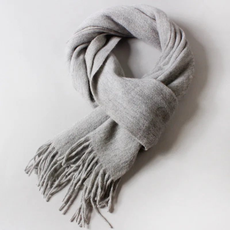 100 Wool Scarf for Men Cashmere Wool Scarf