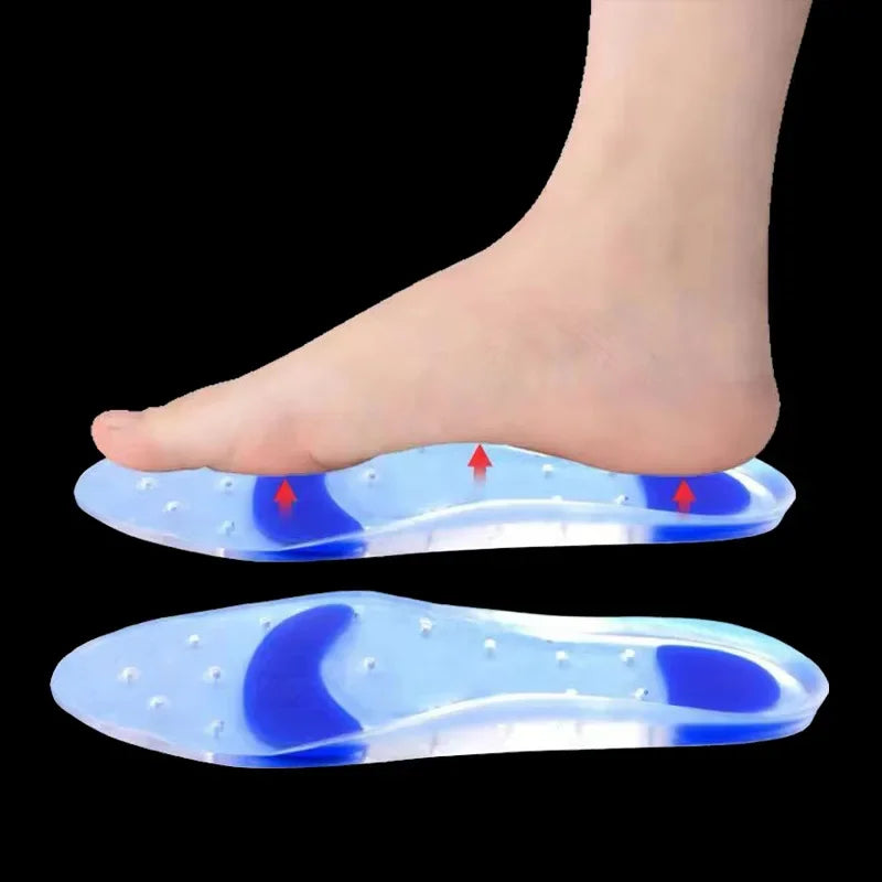 Elastic Medical Silicone Gel Insole Plantar Fasciitis Heel