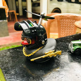 Broken Wind Rubber Duck With Helmet Pendant Duck