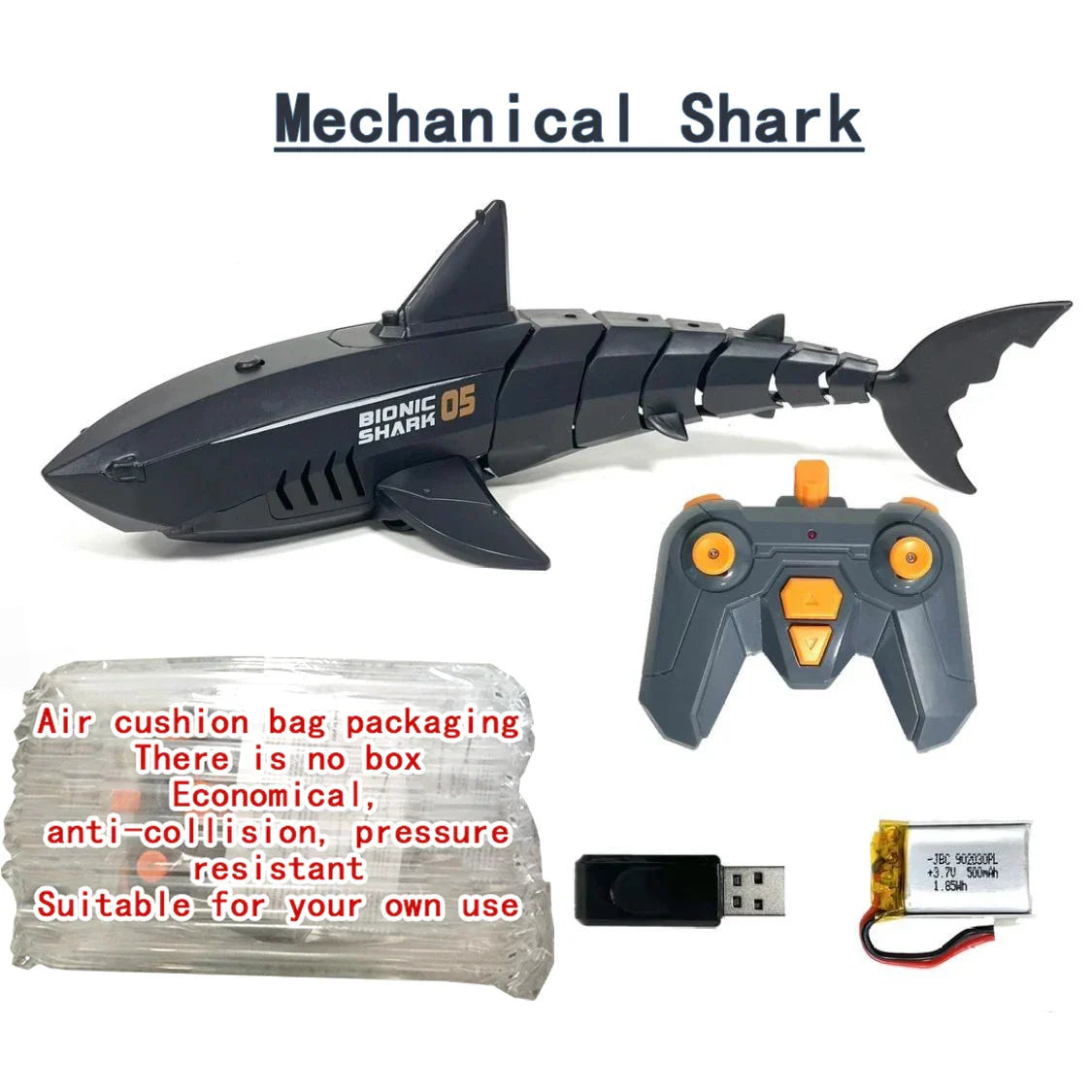 Funny RC Shark Toy Remote Control Animals Robots