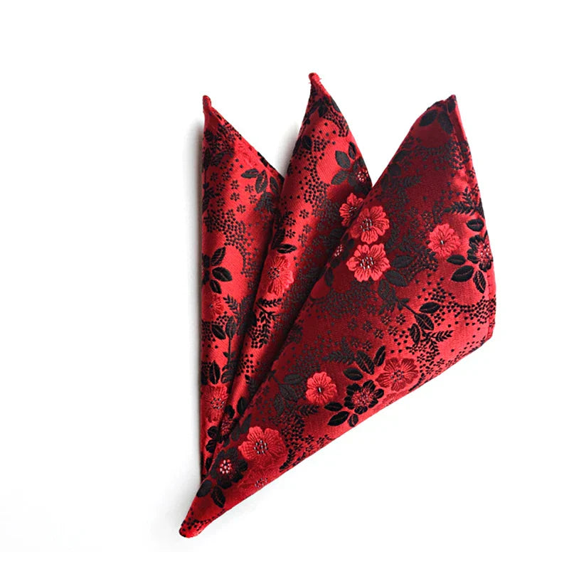 1PC Luxury Formal Wedding Fashion Handkerchiefs Colorful Mens