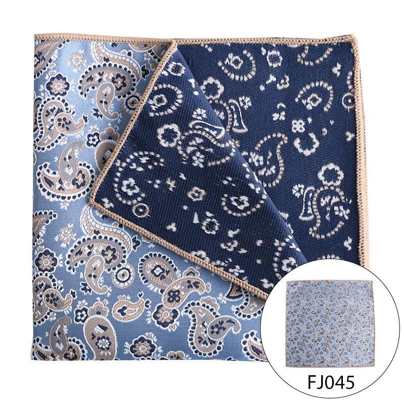 Men Pocket Square Light Coffee Beige Handkerchief Men