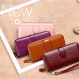 2024 Women's Genuine Leather Long Wallet