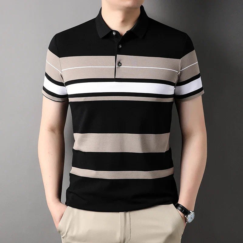 Summer Men's Polo Shirts With Short Sleeve Business