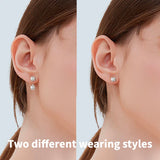 New Stud Earrings 5mm D Color Moissanite Drop