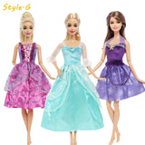 3 Sets Fairy Tale Classic Princess Doll Dresses
