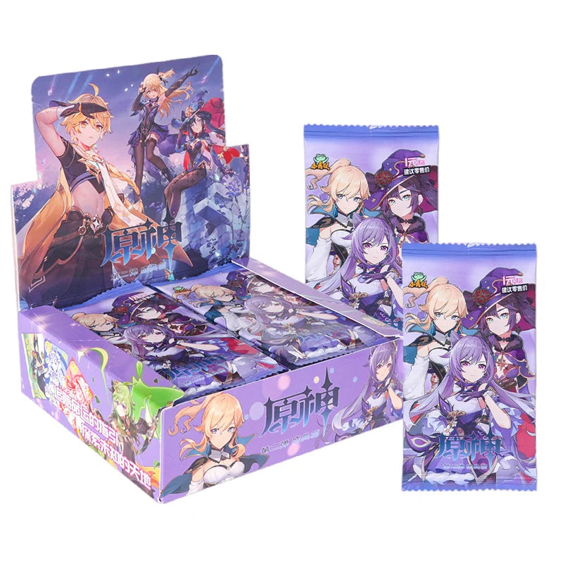 NEW Genshin Impact Cards Anime TCG Game Collection