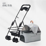 Detachable Pet Trolley 4 Wheel Universal Dog Stroller