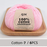 QJH 100% Cotton Yarn, Cotton Baby Sport Weight