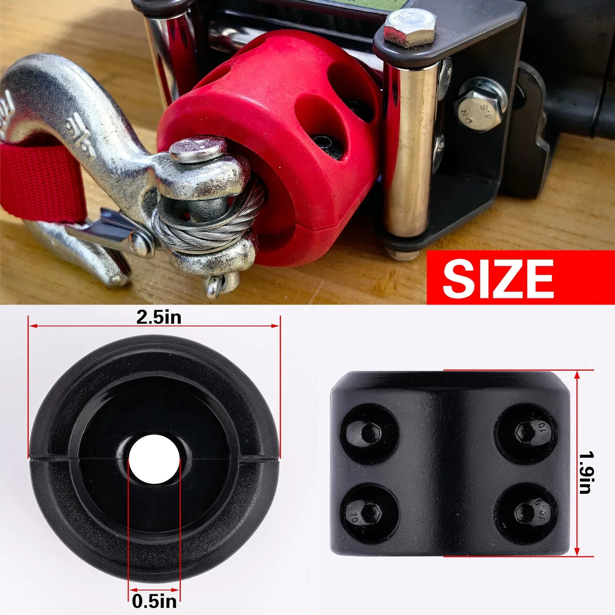 Winch Cable Hook Stopper Essential Offroad ATV UTV