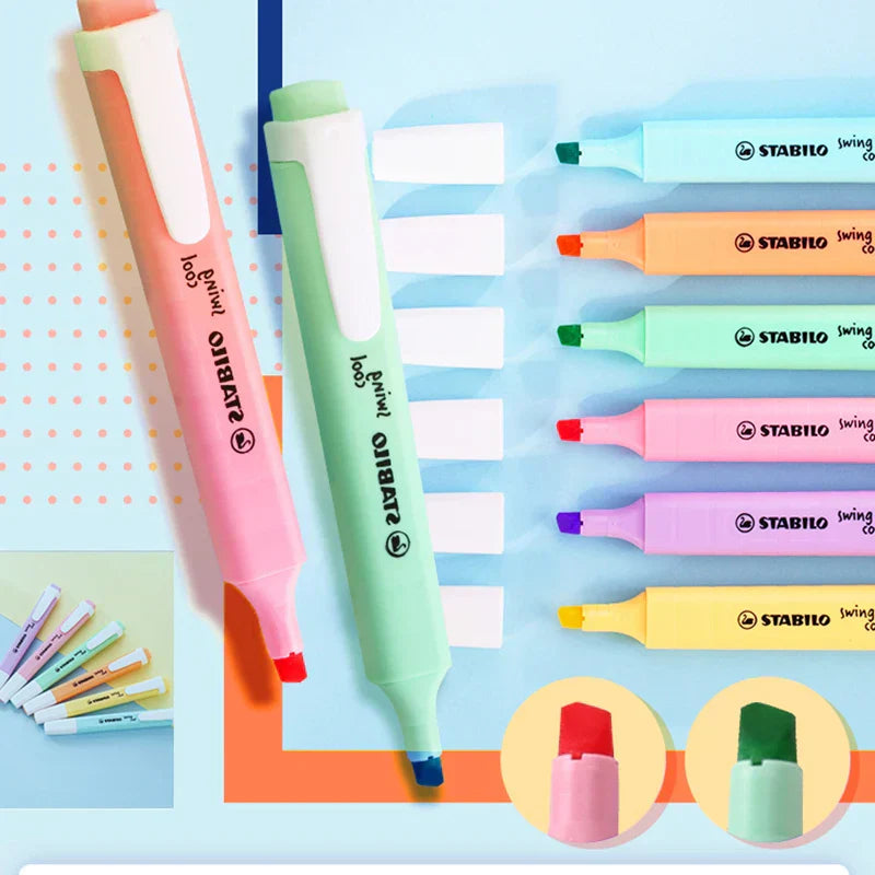Stabilo Swing Cool Highlighters Pens Mark 1-4mm Pastel