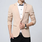 5XL-M Brand Mens Casual Blazers Spring Autumn Fashion