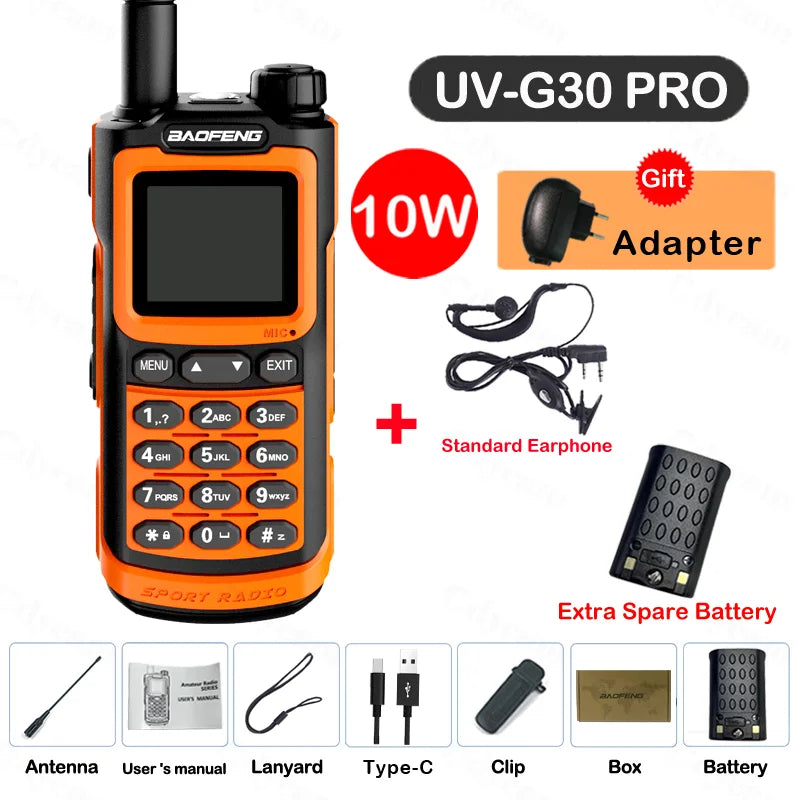 2024 Baofeng UV-G30 Pro Walkie Talkie Long Range