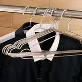 10pcs/set Clothes Hangers Stainless Steel Clothing Drying Rack